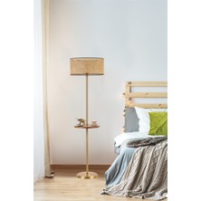 Lumexx Mercan Eskitme Sehpalı Silindir Rattan Lambader