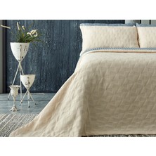 Doqu Home Arya Tek King Size Yatak Örtüsü - Krem