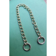 Emtory Home 110 cm Gold Metal Zincirli Yuvarlak Klipsli Çanta Askısı