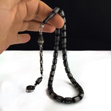 Takı925 Zirkon Taşlı Püsküllü Gümüş Işleme Kapsül Ateş Kehribar Tesbih