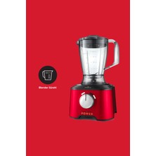 Karaca Mastermaid Power Multifunctional 10 In 1 Imperial Red Mutfak Robotu, Blender Seti 2000W