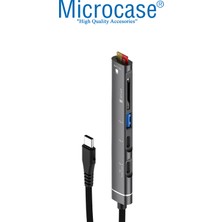 Microcase USB 3.0 Type-C 5in1 Port Çoklayıcı Hub Alüminyum Slim Kasa - AL4123