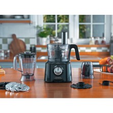 Karaca Mastermaid Power Multifunctional 10 In 1 Shiny Black Mutfak Robotu, Blender Seti 2000W