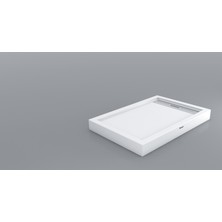 Shower 90X90 Drop Kare Monoblok Duş Teknesi (H:8 Cm)