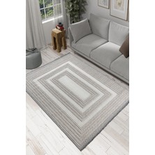 Armida Concept Olivia Bej %100 Polyester Bukleli Dokuma Makine Halısı Oturma Odası Salon Mutfak Halısı 80 x 150