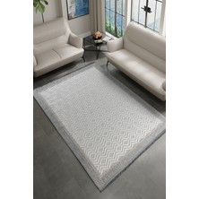 Armida Concept Olivia Krem Gri %100 Polyester Bukleli Dokuma Makine Halısı Oturma Odası Salon Mutfak Halısı 80 x 300
