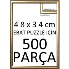 Sar Puzzle Sar Plus Balıksırtı Puzzle Çerçevesi 500 Parça Için Ebat 48CMX34CM Altın