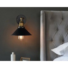 Riolight  Vintage,retro,rustik Hareketli Başlık 1XE27 Duylu Hareketli Başlık Metal Yatak Başı Aplik