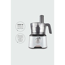 Karaca Mastermaid Power Multifunctional 10 In 1 Pearl White Mutfak Robotu, Blender Seti 2000W
