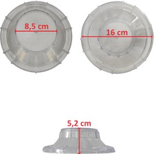 Aldesa Havalandırma Kapağı Camı (Şeffaf Üst Kapak)