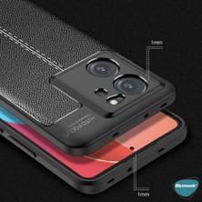 Microsonic Xiaomi Mi 13T Kılıf Deri Dokulu Silikon Siyah