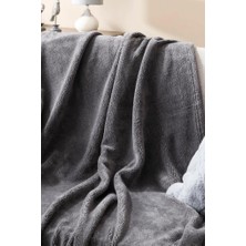 Mulberry Wellsoft Battaniye, Antrasit Televizyon Battaniyesi, Peluş, Polar Battaniye, Çift Kişilik