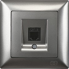 Günsan Elektrik Günsan Visage Füme Nümeris Telefon Prizi (Cat3)