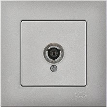 Günsan Elektrik Günsan Eqona Gümüş TV Prizi (Geçişli-Sonlu)