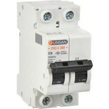 Günsan Elektrik Günsan Valta Otomatik Sigorta 2 Kutup 6kA C Tip 10A