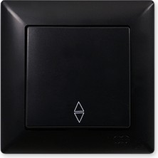 Günsan Elektrik Günsan Visage Metalik Siyah Vavien