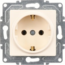 Günsan Elektrik Eqona Krem Topraklı Priz Mekanizma