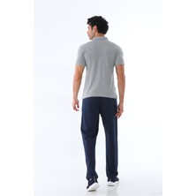 Erkek Kombin Grimelanj Kısa Kol Süprem Polo Yaka T-Shirt, Slim Fit Dar Kesim Eşofman Alt-Üst Takım - 122