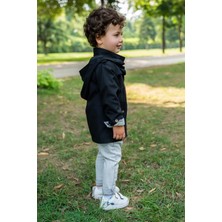 Gold Class Kidswear Kapüşonlu Cep Detaylı Erkek Çocuk Trençkot Takım