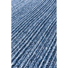 Cesta El Yapımı Örgü Lacivert Köşeli Runner 37x136 4018