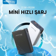 Konfulon A6Q 22.5W USB Qc 3.0 20W Type-C Çıkışlı 10000 Mah Mini Powerbank
