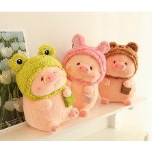Maskot 30CM Sevimli Lulu Domuz Bebek Peluş Oyuncak Dönüştür (Yurt Dışından)