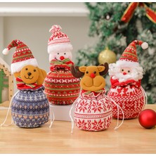 Maskot Noel Partisi Karakter Şekli Hediye Şeker Dekorasyon Çanta (Yurt Dışından)