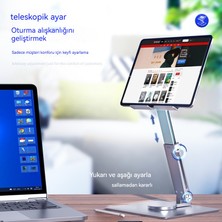 Maskot Ev Masaüstü Tablet Elektronik Cihaz Alüminyum Alaşım Katlanır Döner Braket (Yurt Dışından)