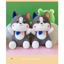 Maskot 40 cm Papyon Husky Bebek Peluş Oyuncak (Yurt Dışından)