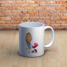 Moda Annelerimize Özel Karikatürlü Kupa Bardak
