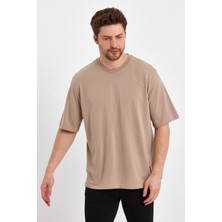 Uomo Park 2636 Design Oversize Sırt Baskılı T-Shirt