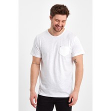 Uomo Park 2000 Ultra Fashıon Flamlı Cepli , Cep Kuru Kafa Detaylı T-Shirt