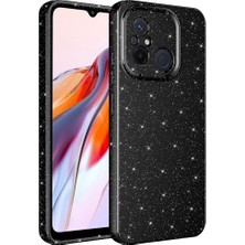 MobaxAksesuar Xiaomi Redmi 12C Kılıf Simli Silikon Lüks Kapak