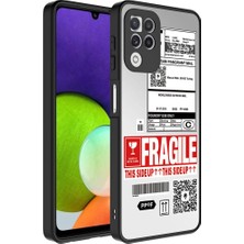 MobaxAksesuar Samsung Galaxy A22 4g Kılıf Aynalı Desenli Kamera Korumalı Parlak Mirror Kapak