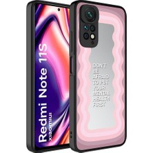 MobaxAksesuar Xiaomi Redmi Note 11 Global Kılıf Aynalı Desenli Kamera Korumalı Parlak Mirror Kapak