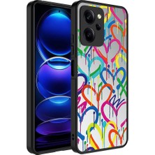 MobaxAksesuar Xiaomi Poco X5 Pro Kılıf Aynalı Desenli Kamera Korumalı Parlak Mirror Kapak