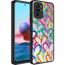 MobaxAksesuar Xiaomi Redmi Note 10 Kılıf Aynalı Desenli Kamera Korumalı Parlak Mirror Kapak