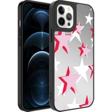 MobaxAksesuar Apple iPhone 12 Pro Max Kılıf Aynalı Desenli Kamera Korumalı Parlak Mirror Kapak