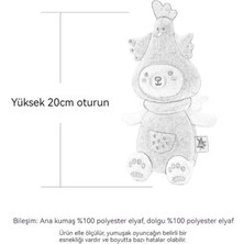 Maskot 20CM Mavi Melek Ayı Bebek Peluş Oyuncak (Yurt Dışından)