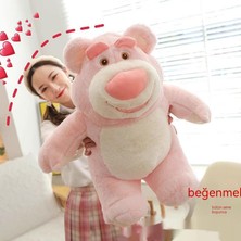 Maskot 30CM Pembe Çilek Ayı Hayvan Peluş Bebek1 (Yurt Dışından)