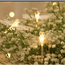 Zigver  Güneş noel ışıkları 20 30 50 LED güneş Dragonfly peri işıkları güneş/akülü dize işıklar Garland ev noel  pilli ışık