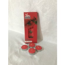 Kaya Mum 10'lu Çilek Kokulu Kırmızı Tealight Mum