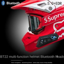 Eco Center Kask Kulaklığı BT-22 Bluetooth 5.0 Motosiklet Mikrofonu, Kask Için Kulaklık Bluetooth Interkom