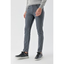 Morven  Erkek Füme Mevsimlik Pamuk 5 Cep Slim Fit Jean Pantolon