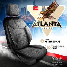 Panda Atlanta Serisi Keten Kumaş Oto Koltuk Kılıfı - Tam Set