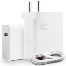 Eco Center Xiaomi Huawei Oppo Poco Uyumlu Turbo 120W Hızlı Şarj Destekli Adaptör ve Kablo Seti