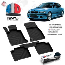 S-Dizayn S-Dizayn Bmw 3 Serisi E46 4D Havuzlu Paspas 1998-2005 A+Kalite