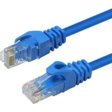 YK Desing 10 Metre Cat6 Kablo 10 Metre Internet Kablosu 10 Metre Ethernet Kablosu Mavi Cat6 Kablo