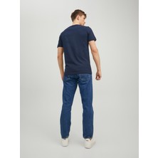 Jack & Jones Bisiklet Yaka Logo Baskılı Tişört - Bluarchie