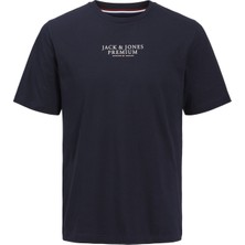 Jack & Jones Bisiklet Yaka Logo Baskılı Tişört - Bluarchie